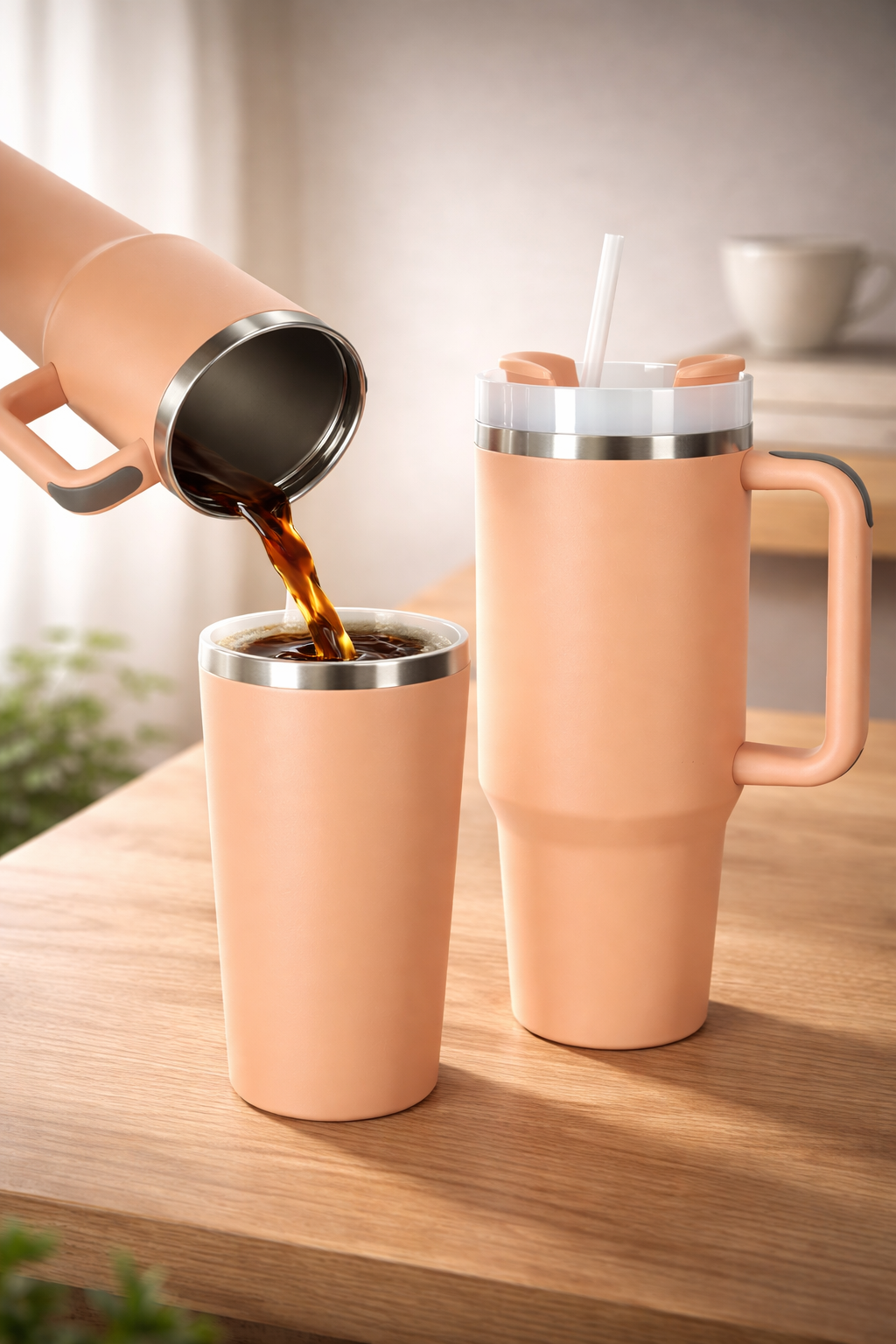 Travivo TitanQuench 1.2L – Stalowy Kubek Termiczny Pudrowy Róż - obrazek 7
