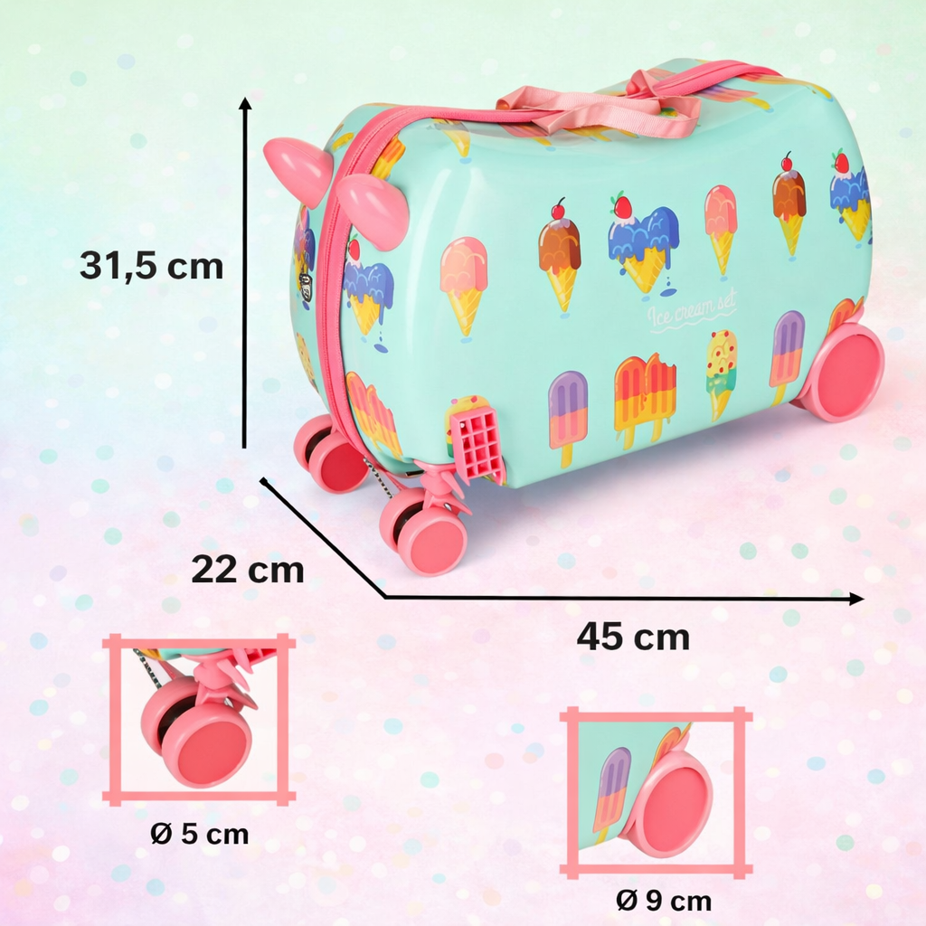 🍦 Travivo Kids Ride-On – Jeździk Ice Cream - obrazek 3