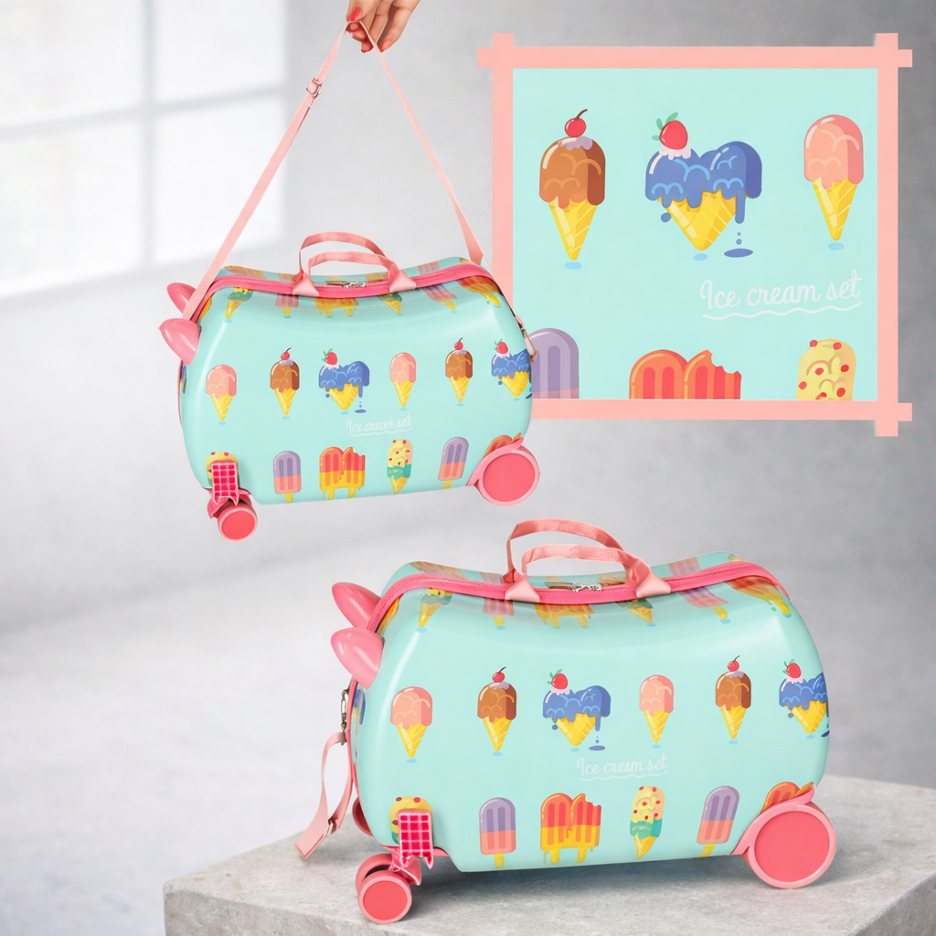 🍦 Travivo Kids Ride-On – Jeździk Ice Cream - obrazek 4