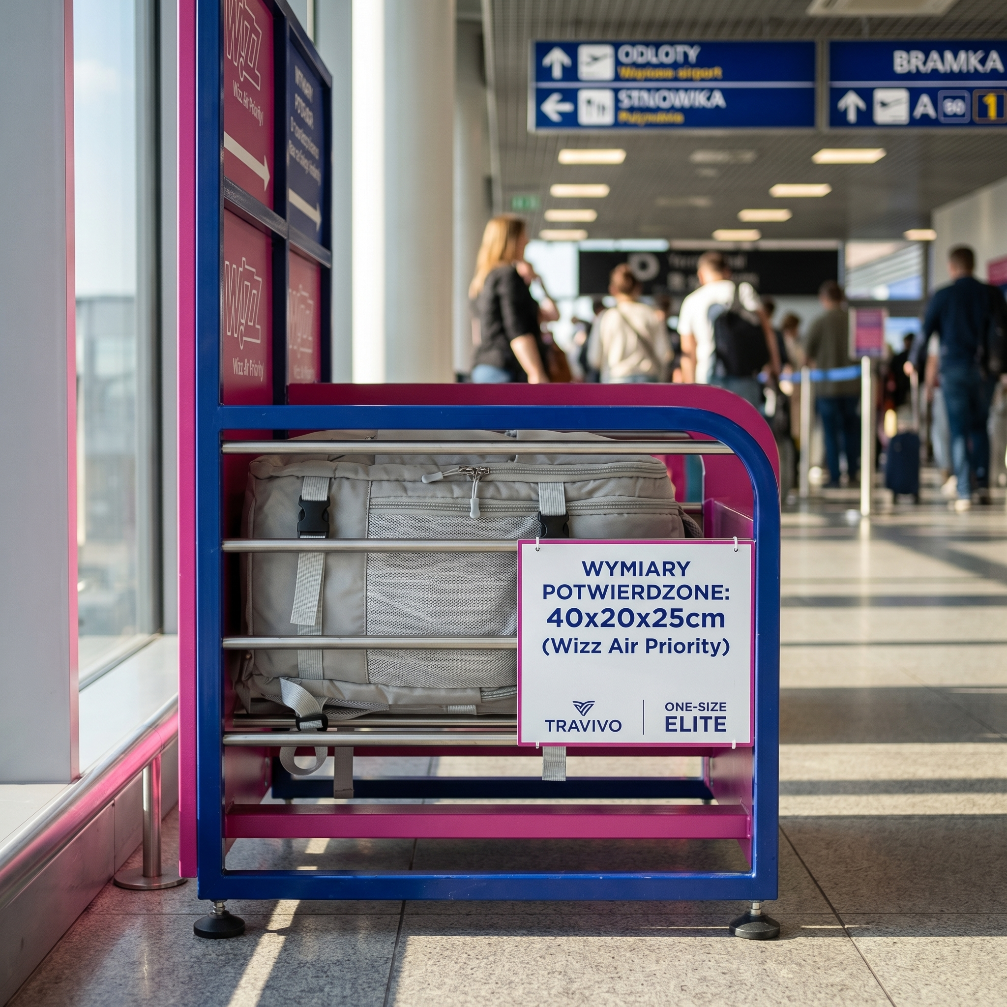 Plecak podróżny dopasowany do wymogów tanich linii lotniczych